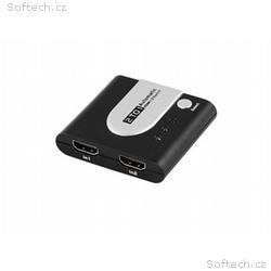 PremiumCord HDMI přepínač, switch 2:1, automatický