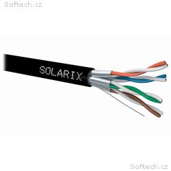 Solarix Kabel STP drát CAT6A STP PE Fca 500m, cívk