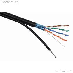 Solarix Kabel FTP PE drát c5e venkovní, samonosný,