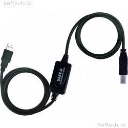 PremiumCord USB 2.0 repeater a propojovací kabel (