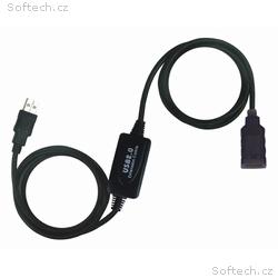 PremiumCord USB 2.0 repeater a prodlužovací kabel 