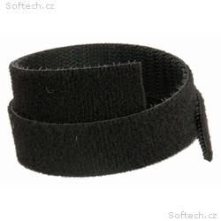 Solarix oboustranný suchý zip, černý, šířka 20mm, 