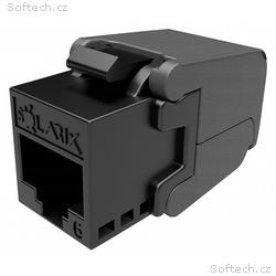 Solarix keystone c6 UTP RJ45 černý samořezný SXKJ-