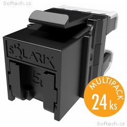 Solarix multipack (24ks) keystone c5e UTP RJ45 čer