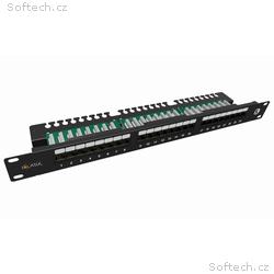 Solarix Patch panel 24x RJ-45 Cat5e UTP s vyvazova