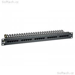 19" ISDN panel Solarix 25 x RJ45 černý 1U SX25-ISD