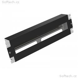 Solarix RAIL-3U-DIN-BK Instalační panel 3U s DIN l