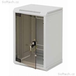 Triton 10" rozvaděč jednodílný 6U, 260mm, celoskle