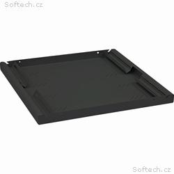 Triton Polička s perforací 1U, 550mm černá nosnost