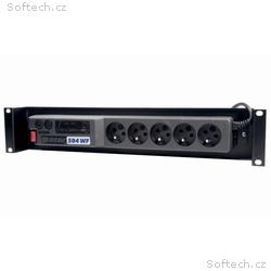 Solarix Acar 19" rozvodný panel 2U 5x230V ČSN vypí