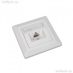 Solarix Eth.Zás. CAT5E UTP 1 x RJ45 pod omítku bíl