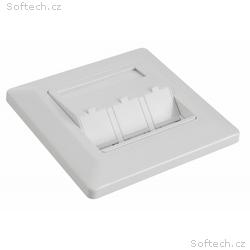 Solarix Eth.Zás. modulární pro 3 keystony pod omít