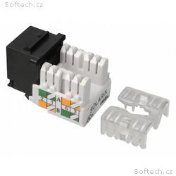 Solarix Keystone CAT5E UTP RJ45 cerný, svorkovnice
