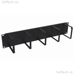 Solarix vyvazovací panel 19" 2U BK ocelový VP-05-2