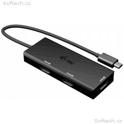 i-tec USB-C Triple 4K HDMI video adaptér, Power De