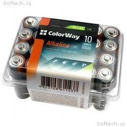 Colorway alkalická baterie AA, 1.5V, 24ks v balení