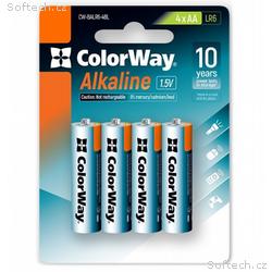 Colorway alkalická baterie AA, 1.5V, 4ks v balení,
