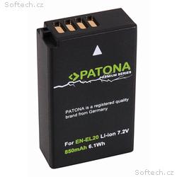 PATONA baterie pro foto Nikon EN-EL20 850mAh Li-lo