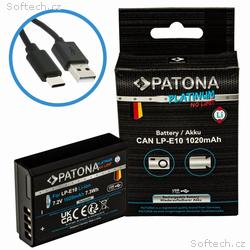 PATONA baterie pro foto Canon LP-E10 1020mAh Li-Io