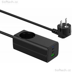 TRX USB Nabíječka AK-CH-21 AC 230V + USB-A + 2x US