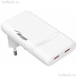 TRX USB Nabíječka USB AK-CH-32 2x USB-C PD 5-20V, 