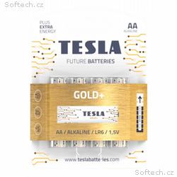 TESLA GOLD+ alkalická baterie AA (LR06, tužková, b