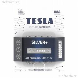 TESLA SILVER+ alkalická baterie AAA (LR03, mikrotu