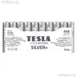 TESLA SILVER+ alkalická baterie AAA (LR03, mikrotu