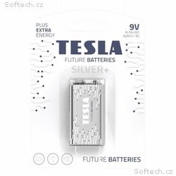 TESLA SILVER+ alkalická baterie 9V (6LR61, blister