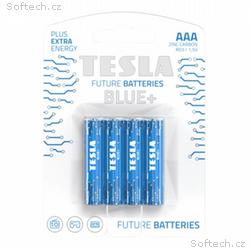 TESLA BLUE+ Zinc Carbon baterie AAA (R03, mikrotuž