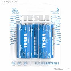 TESLA BLUE+ Zinc Carbon baterie D (R20, velký mono