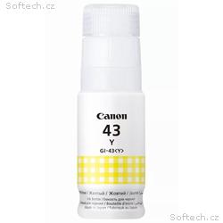 Canon inkoustová lahvička GI-43 Y žlutá