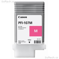 Canon inkoustová náplň PFI-107m, purpurová, 130ml