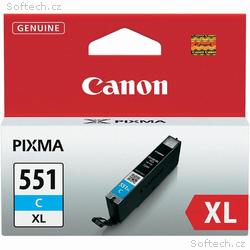 Canon inkoustová náplň CLI-551C, XL azurová