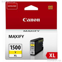 Canon inkoustová náplň PGI-1500, XL žlutá