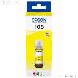 Epson inkoustová náplň, T09C44A, 108 EcoTank, Yell