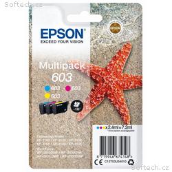 Epson inkoustová náplně, C13T03U54010, 603, Multip