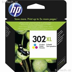 HP inkoustová kazeta 302XL tricolor CMY F6U67AE or