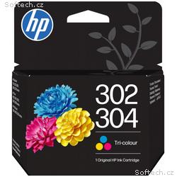 HP 302, 304 tri-color inkoustová kazeta, B7RT6AE o