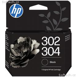 HP 302, 304 černá inkoustová kazeta, B7RT7AE origi
