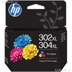 HP 302XL, 304XL Tri-clr Original Ink Crtg