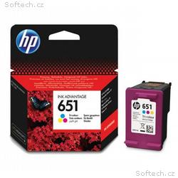HP inkoustová kazeta 651 Tri-color C2P11AE originá