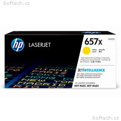 HP 657X Žlutá originální tonerová kazeta LaserJet 
