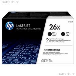HP 26X Dvojbalení černých originálních tonerových 