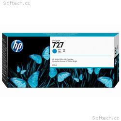 HP 727 Azurová inkoustová kazeta DesignJet, 300 ml