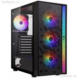 BitFenix skříň Light, ATX, 4x120mm RGB fan, 2xUSB 