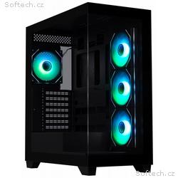 BitFenix skříň CETO, ATX, 4x 120mm ARGB fan, 2x US