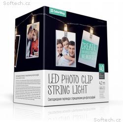COLORWAY LED fotokolíčky, 40 LED, délka 4,2 m, tep