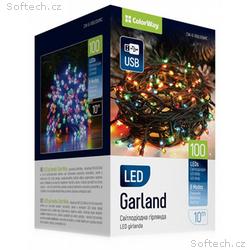 COLORWAY LED řetěz, vnitřní, 100 LED, délka 10m, v
