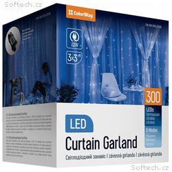 COLORWAY LED girlanda, vnitřní, 300 LED, délka 3 x